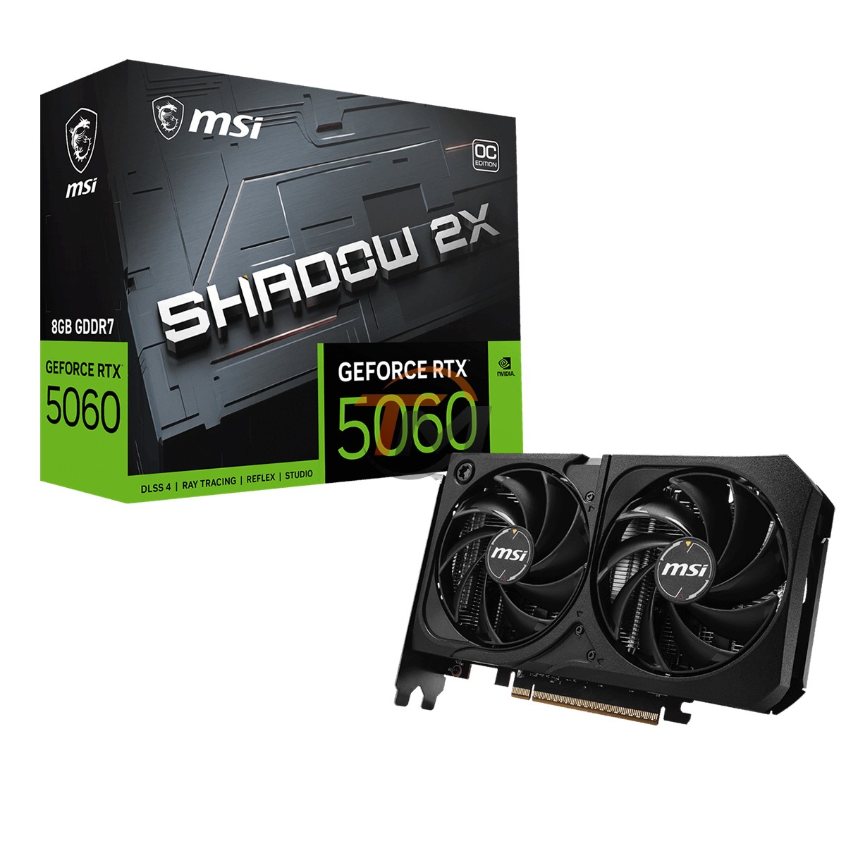 MSI GeForce RTX 5060 8G SHADOW 2X OC GDDR7 DLSS 4 128 Bit Ekran Kartı