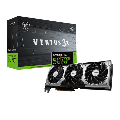 MSI GEFORCE RTX 5070 TI 16G VENTUS 3X OC GDRR7 256BİT VGA
